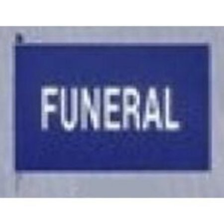 AFS Procession Flag Banners: Purple with White Funeral (Dozen) 5711077